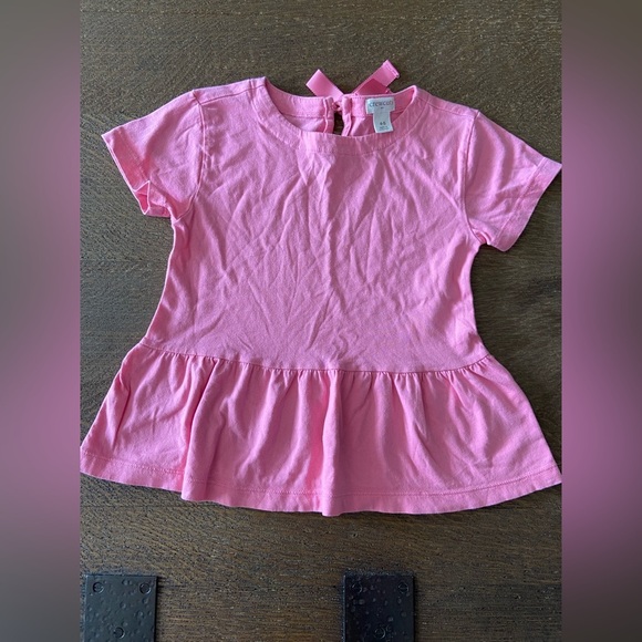 Crewcuts Pink Peplum Top - Picture 1 of 3
